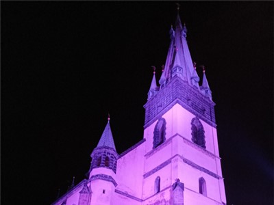 Kostel Nanebevzetí Panny Marie v Ústí nad Labem nasvítí purpurovou barvou ve středu 16. listopadu, v předvečer Světového dne předčasně narozených dětí.