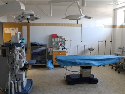 Operační sál infekčního oddělení ústecké Masarykovy nemocnice po rekonstrukci v březnu 2020. Foto: KZ, a. s.