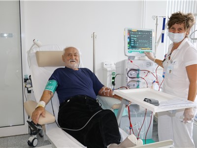 Komfortní dialyzační středisko v teplické nemocnici si pacienti chválí