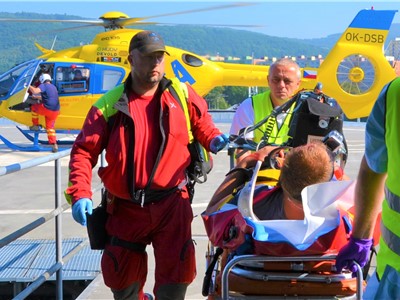 Heliport v ústecké nemocnici Krajské zdravotní slouží patnáct let. Foto: KZ, a. s./Petr Sochůrek