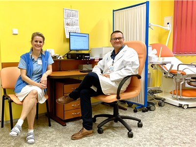 MUDr. Marek Broul a sestra Markéta Švábová v Sexuologické ambulanci Nemocnice Rumburk