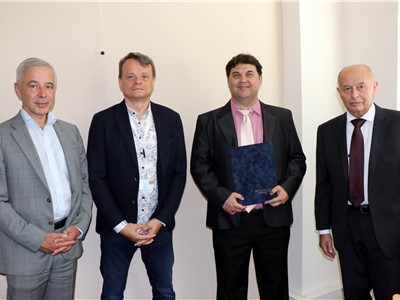 Zleva: MUDr. Petr Malý, MBA, MUDr. Aleš Chodacki, MUDr. Marcel Vančo, Ph.D., doc. PhDr. Zdeněk Havel, CSc.