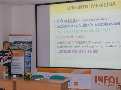 V Krajské zdravotní přednášela o urgentní medicíně doktorka Jana Šeblová