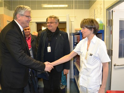 Krajskou zdravotní navštívil ministr zdravotnictví Miloslav Ludvík